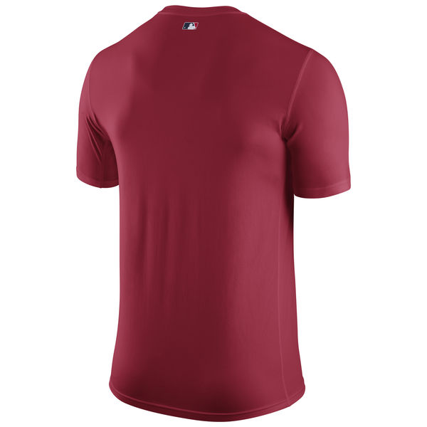 MLB Men Boston Red Sox Nike Authentic Collection Legend Logo 1.5 Performance TShirt Red1->mlb t-shirts->Sports Accessory